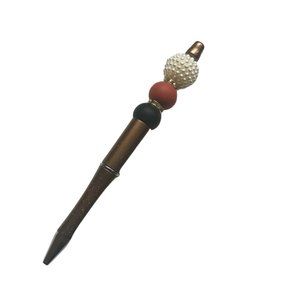✨Cute and Adorable Coffee Brown Color Beaded Pen